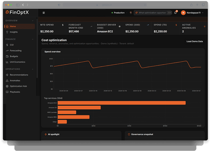 FinOptX Platform
